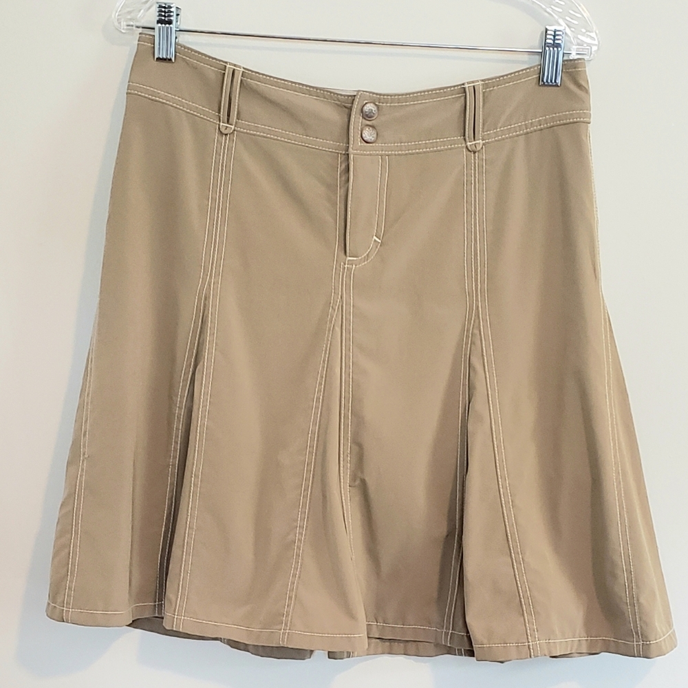 KHAKI TAN ATHLETA TENNIS, GOLF SKORT SZ 8
